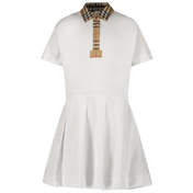 Burberry Kinder Mädchen Kleid Weiß
