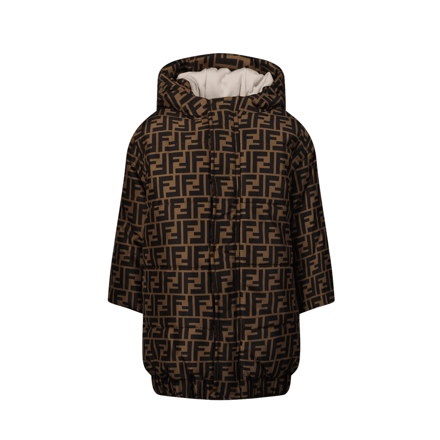 Fendi Baby Unisex Jas Bruin 6 mnd