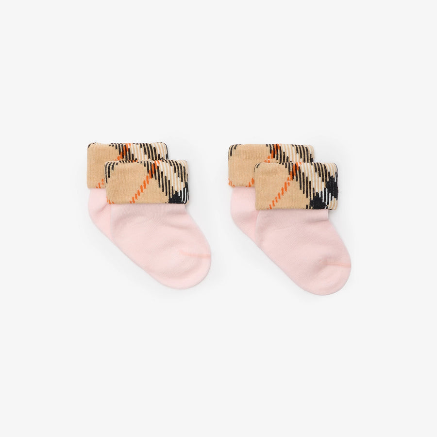 Burberry Turn Back Baby Meisjes Sokjes In Licht Roze