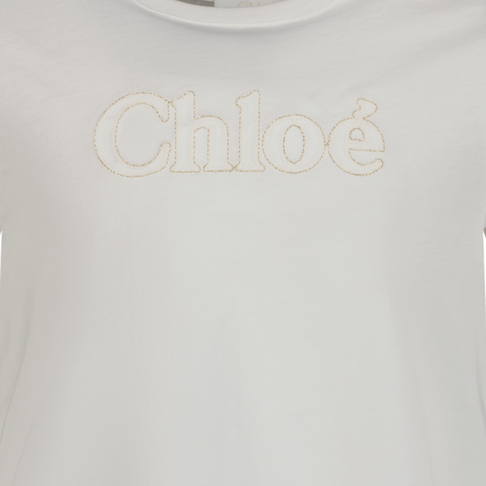 Chloe Kinder Meisjes T-Shirt Off White