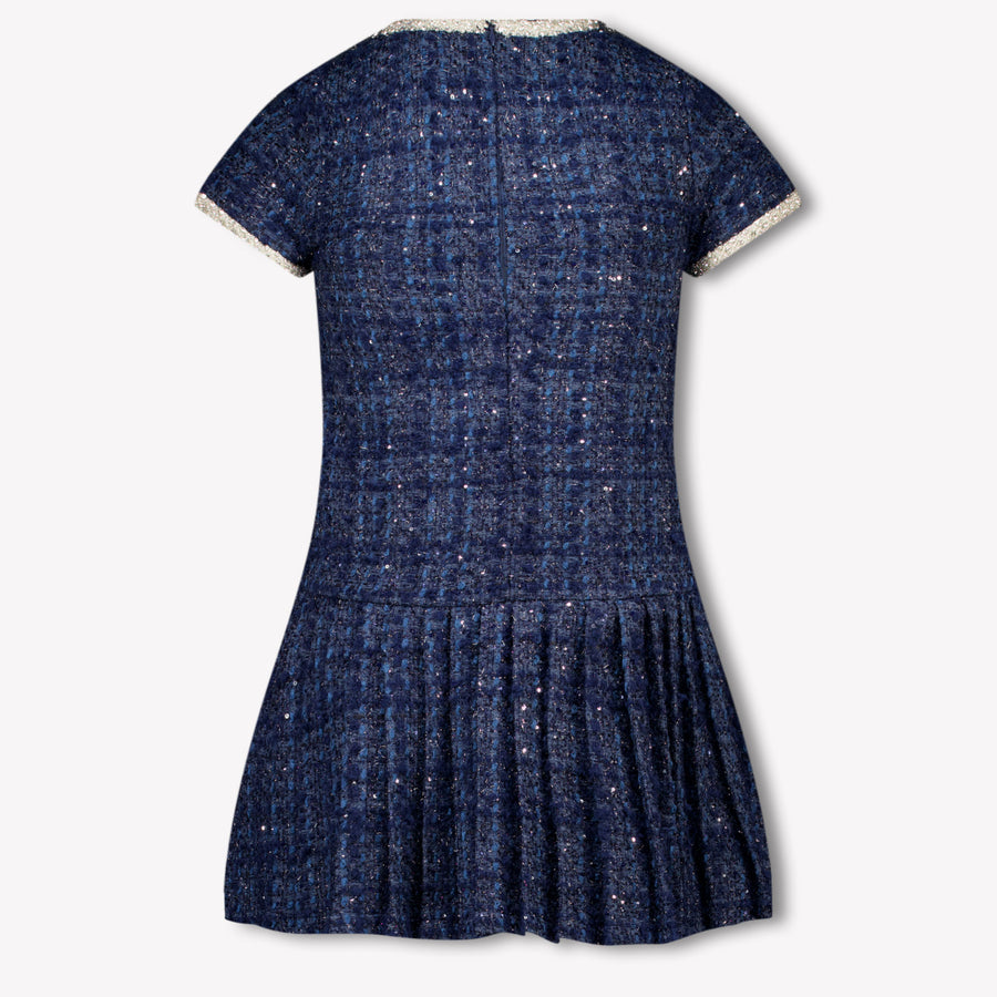 Prinsessefin Kinder Mädchen Kleid In Marineblau
