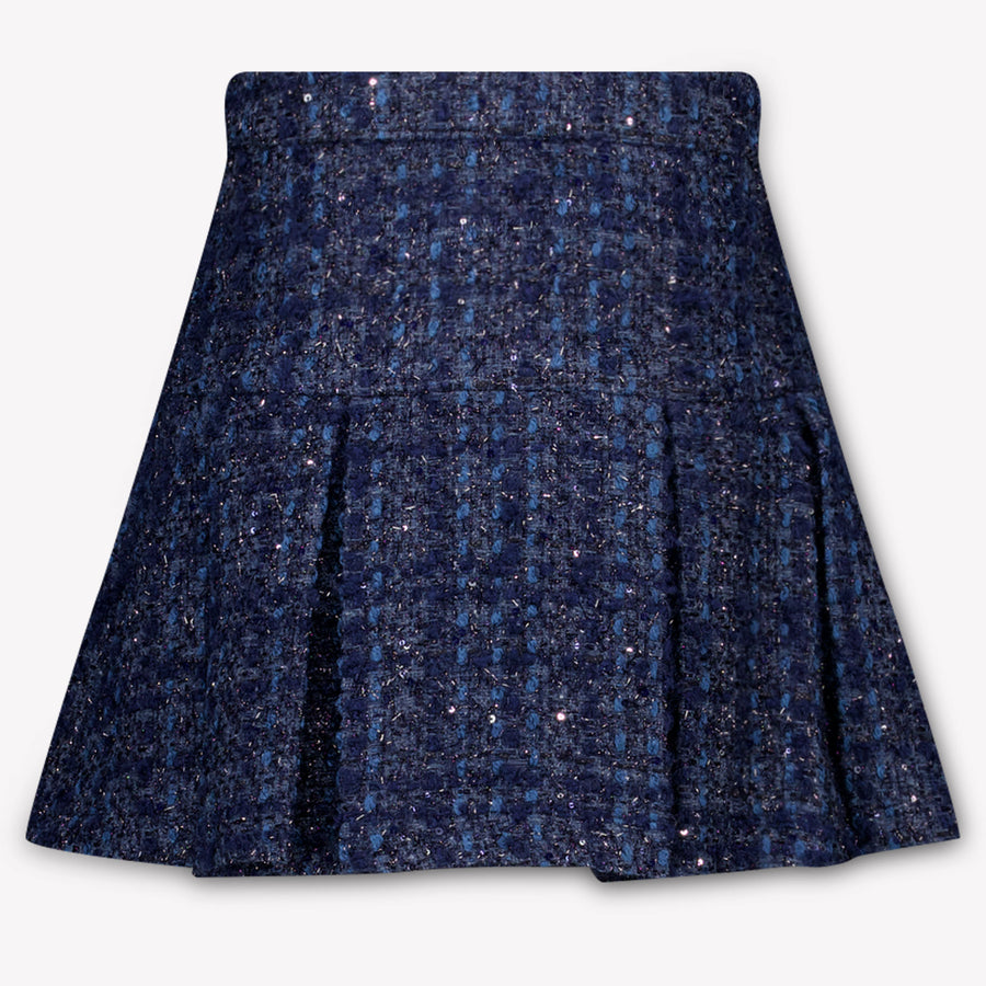 Prinsessefin Kinder Mädchen Rock rein Marineblau
