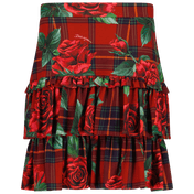 Dolce & gabbana barnflickor kjol röd