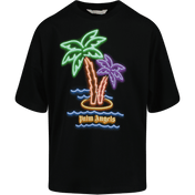 Palm Angels Enfant Garçons T-shirt Noir