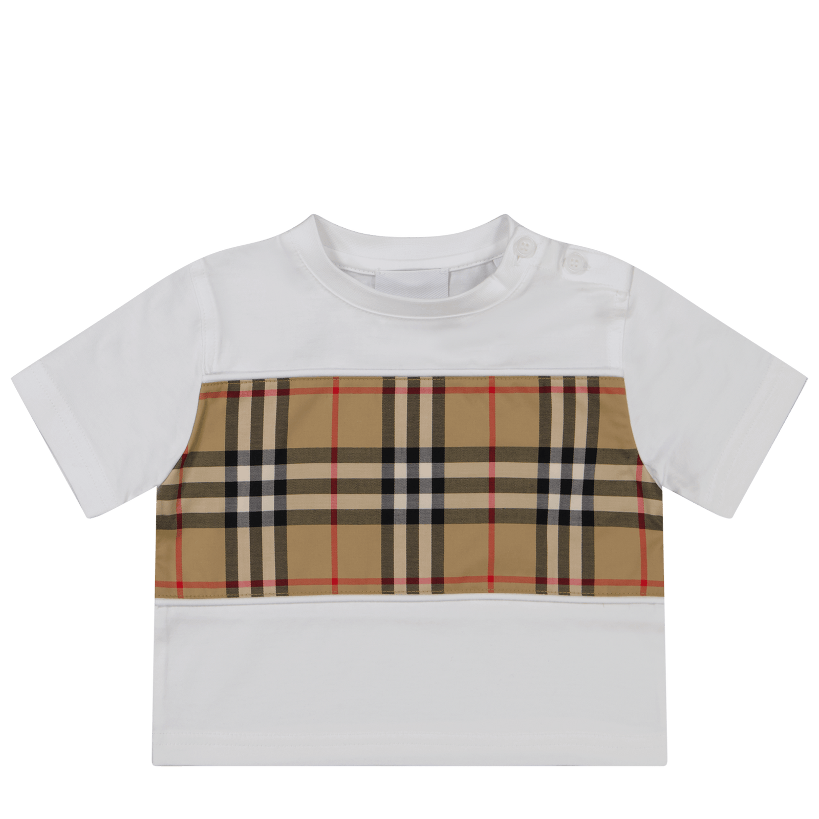 Burberry Baby Jongens T-Shirt Wit 6 mnd
