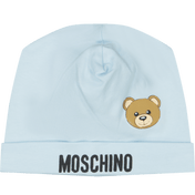 Moschino baby unisex hat jasnoniebieski