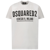 T-shirt unisex dsquared2 bianco