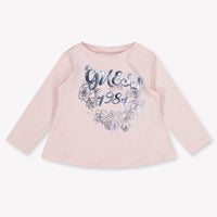 Guess bebe Chicas Camiseta adentro Rosa claro