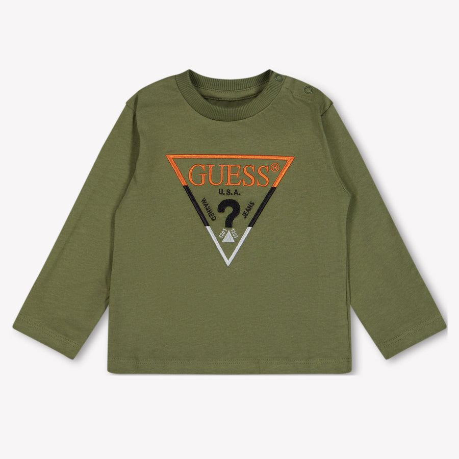 Guess bebe Chicos Camiseta adentro Army