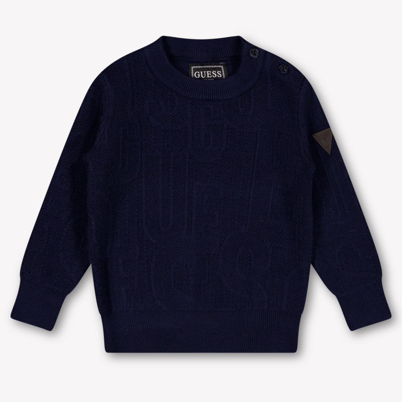 Guess Bébé Garçons Pull en Navy