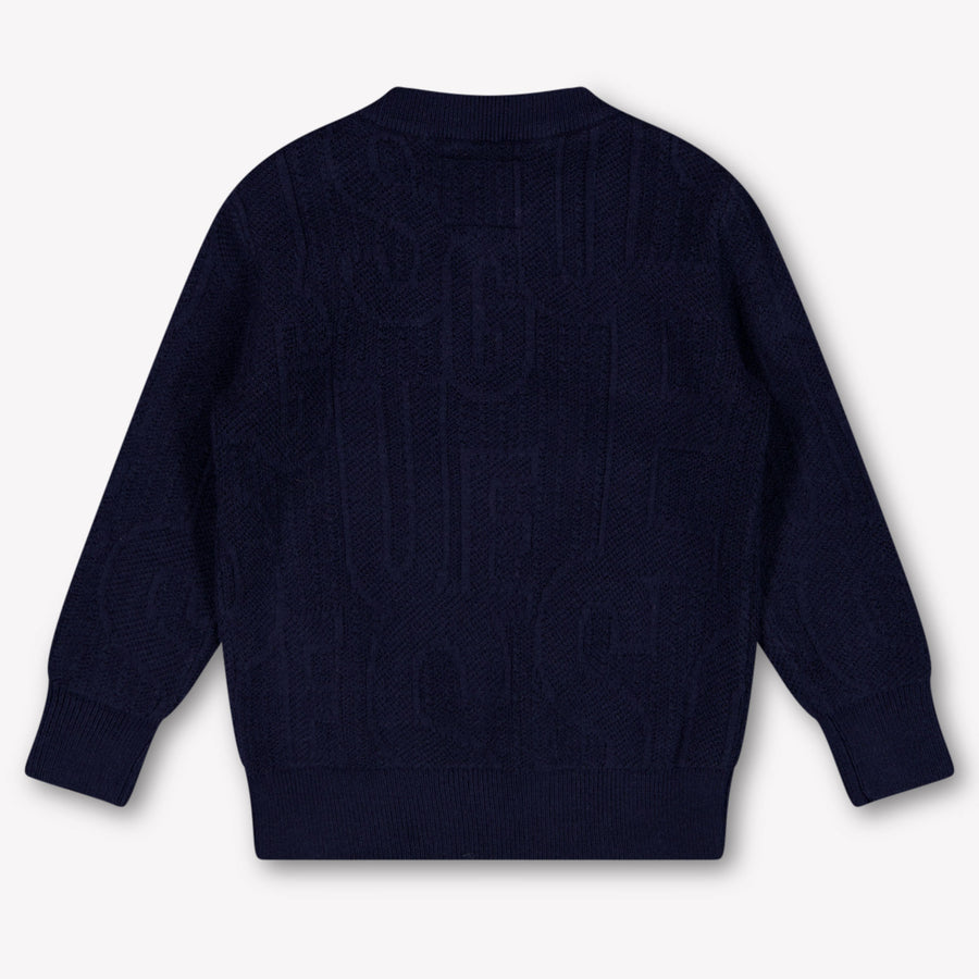 Guess Bébé Garçons Pull en Navy