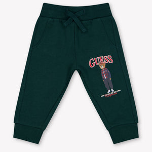 Guess Bébé Garçons Pantalon dedans Vert Foncé
