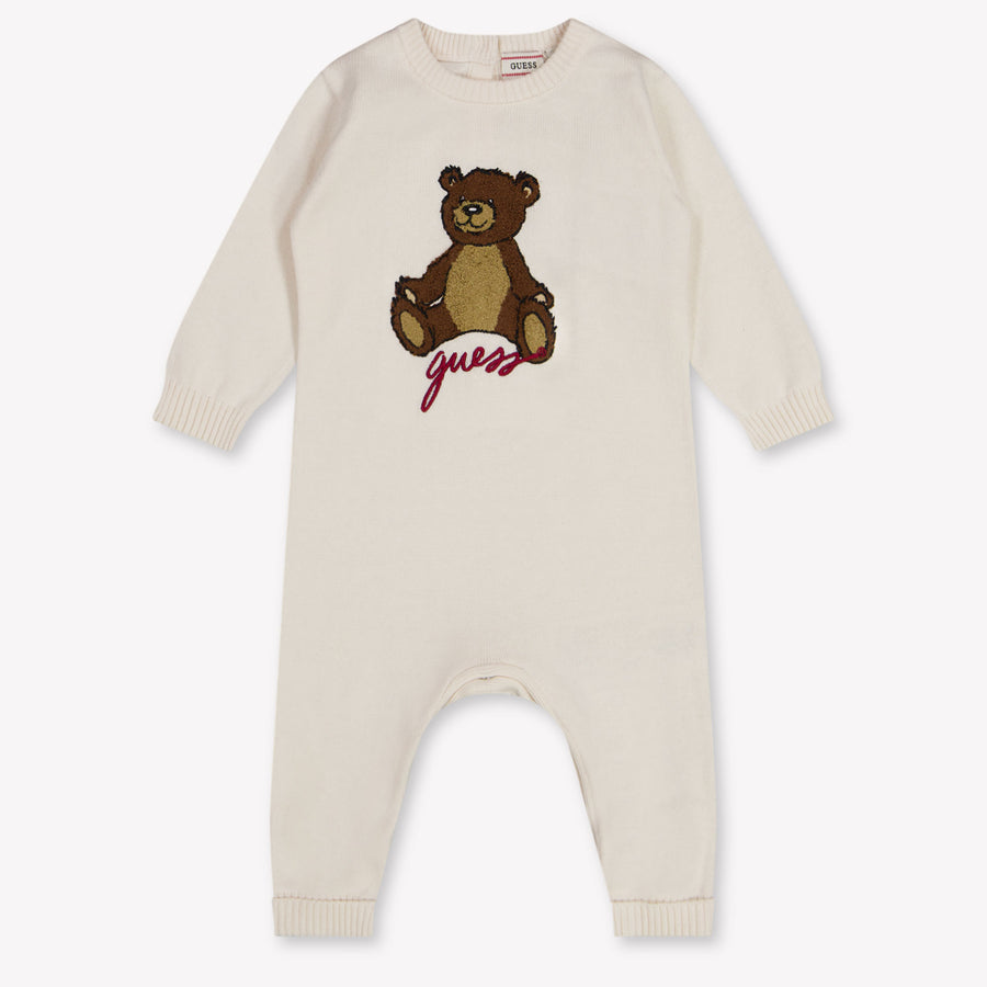 Guess bebe Chicos Mono corto en Blanco Roto