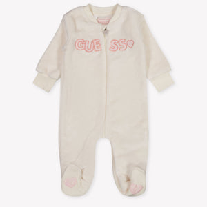 Guess Baby Mädchen Spielanzug In Grauweiß