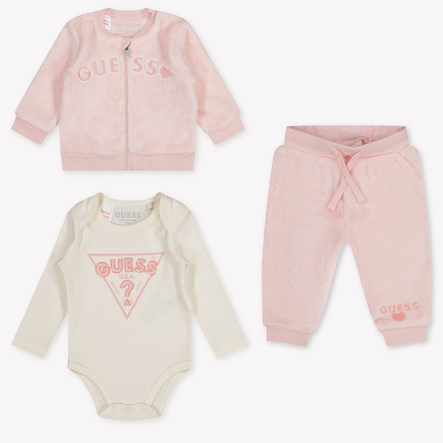 Guess Baby Mädchen Jogginganzug In Hellrosa