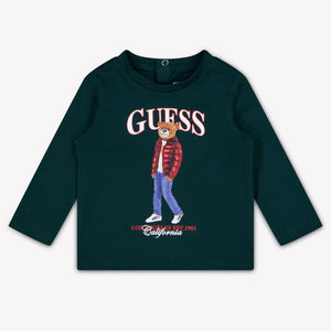 Guess Bébé Garçons T-shirt dans Vert Foncé