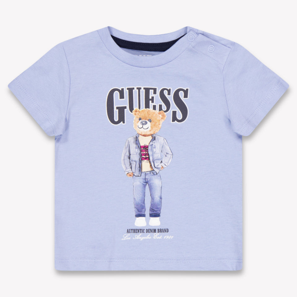 Guess Bébé Garçons T-shirt dans Bleu Clair