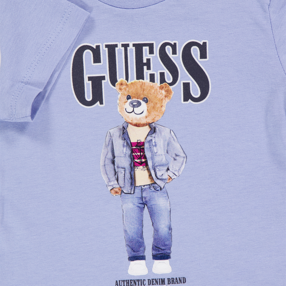 Guess Bébé Garçons T-shirt dans Bleu Clair