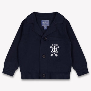 Guess Bébé Garçons Cardigan en Navy
