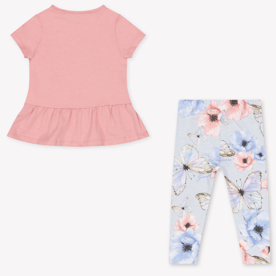 Guess bebe Chicas Establecer en Rosa Antiguo