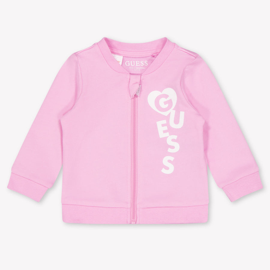 Guess Baby Meisjes Joggingpak In Roze