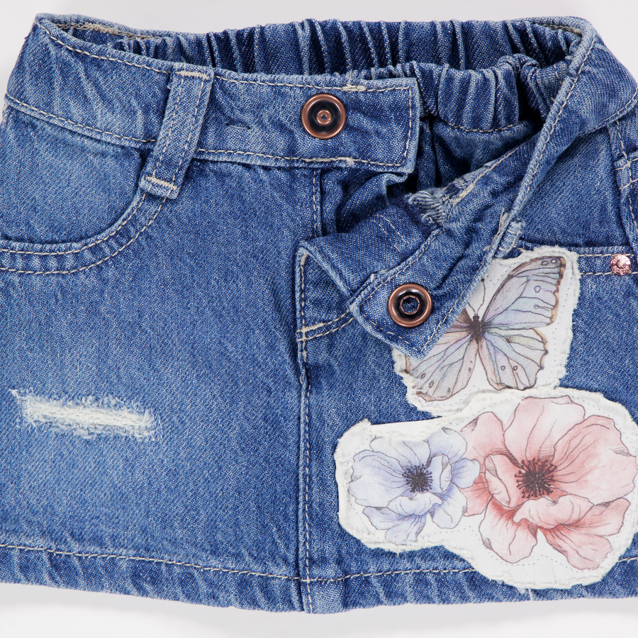Guess Bébé Filles Jupe en Bleu