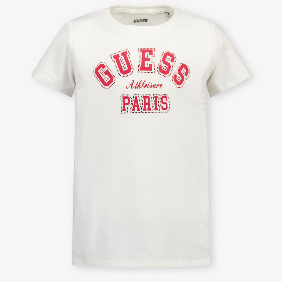 Guess Bambini Ragazze Maglietta dentro Bianco