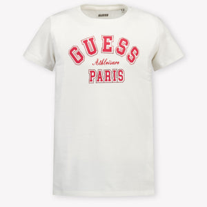 Guess Enfants Filles T-shirt dans Blanc