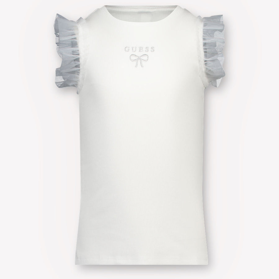 Guess Enfants Filles T-shirt dans Blanc
