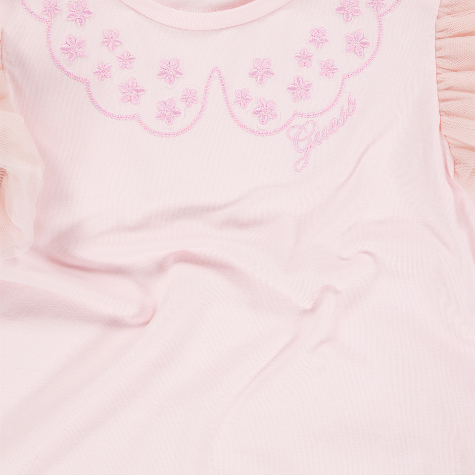 Guess niños Chicas Camiseta adentro Rosa claro