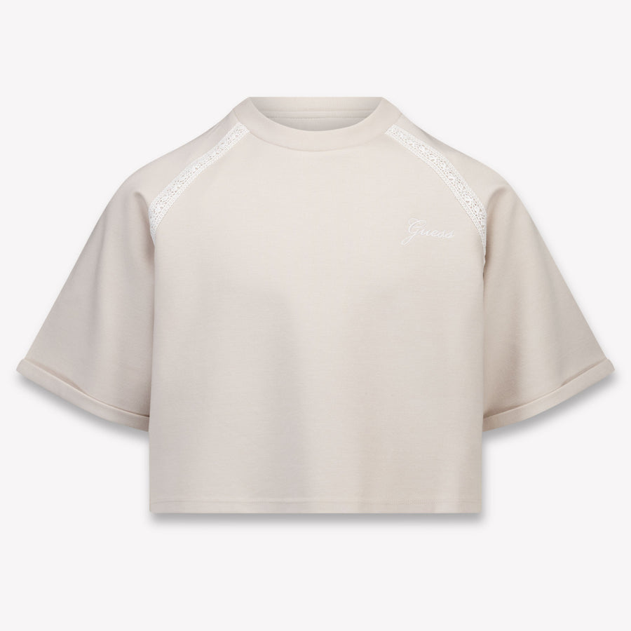 Guess Mädchen T-Shirt in Hellbeige