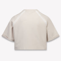Guess Kinder Meisjes T-Shirt In Licht Beige