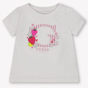 Guess Baby Meisjes T-Shirt In Wit