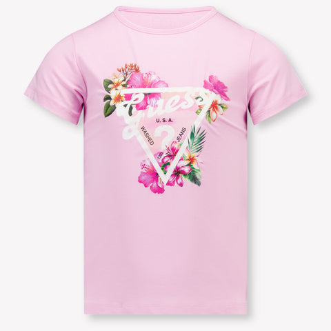 Guess niños Chicas Camiseta adentro Rosa claro