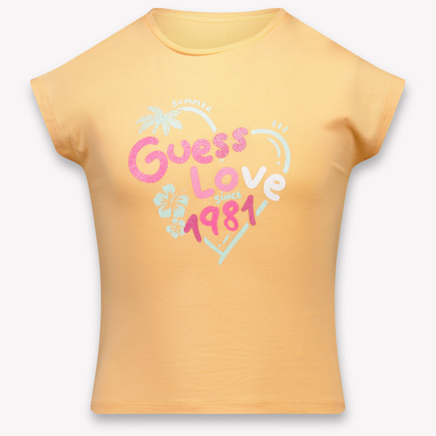 Guess Mädchen T-Shirt in Lachs