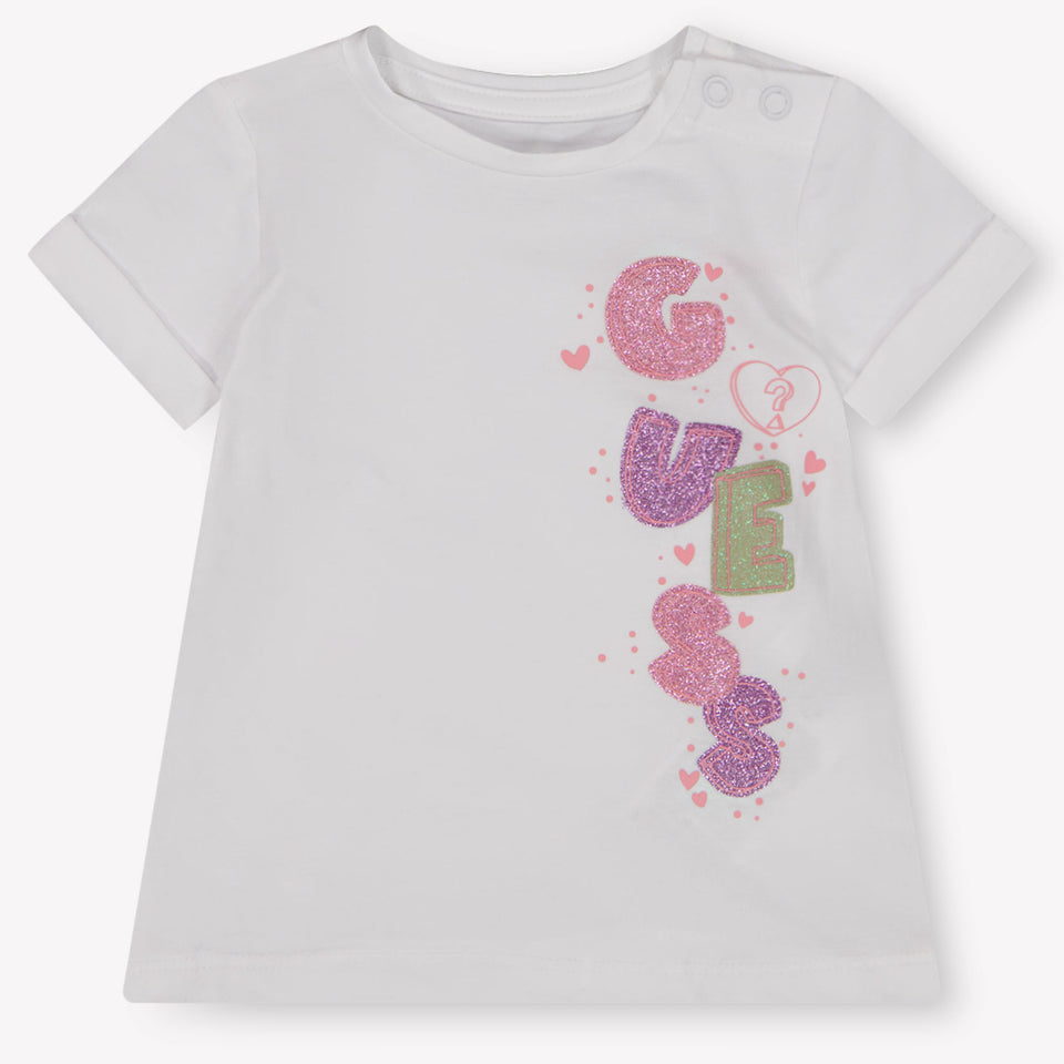Guess Bébé Filles T-shirt dans Blanc
