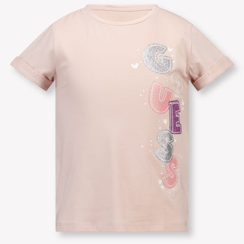 Guess niños Chicas Camiseta adentro Rosa claro