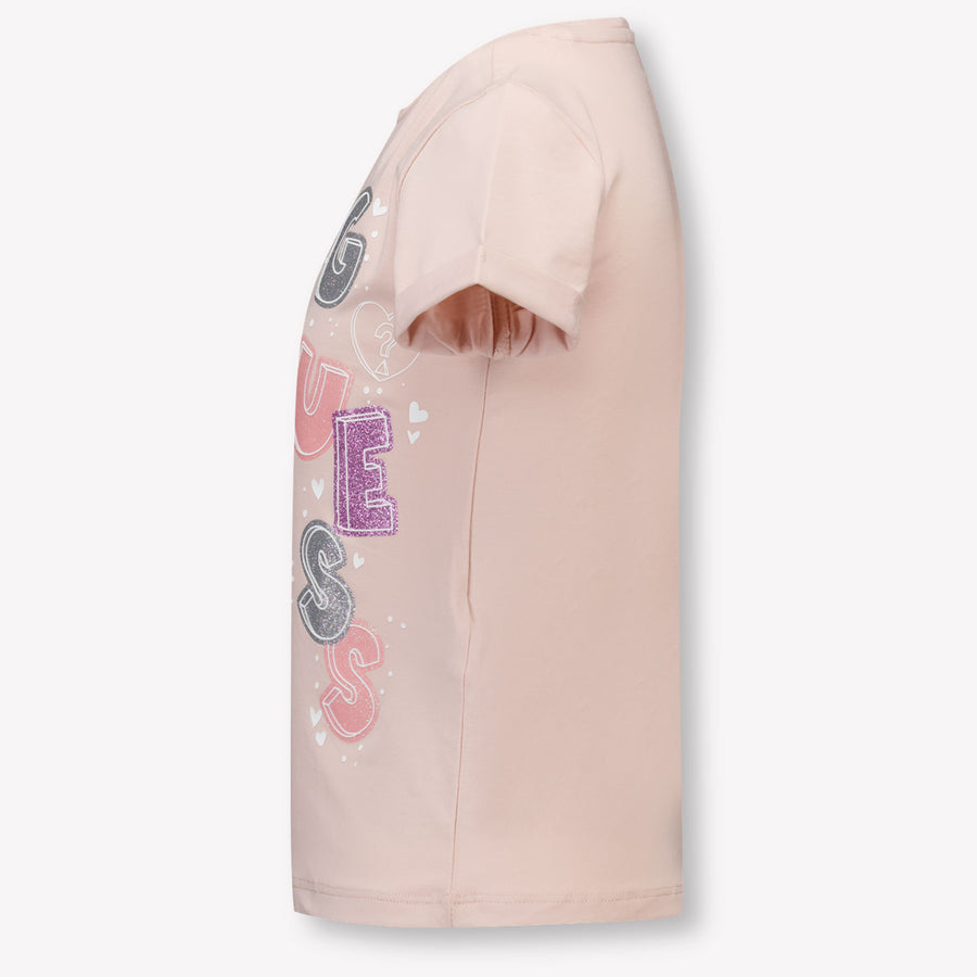 Guess Bambini Ragazze Maglietta dentro Rosa Chiaro