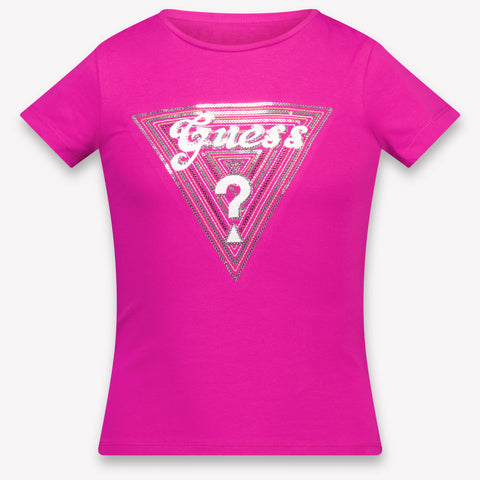 Guess Kinder Mädchen T-Shirt In Fuchsia