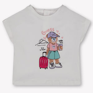 Guess bebe Chicas Camiseta adentro Blanco