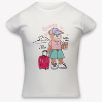Guess Kinder Mädchen T-Shirt In Weiß