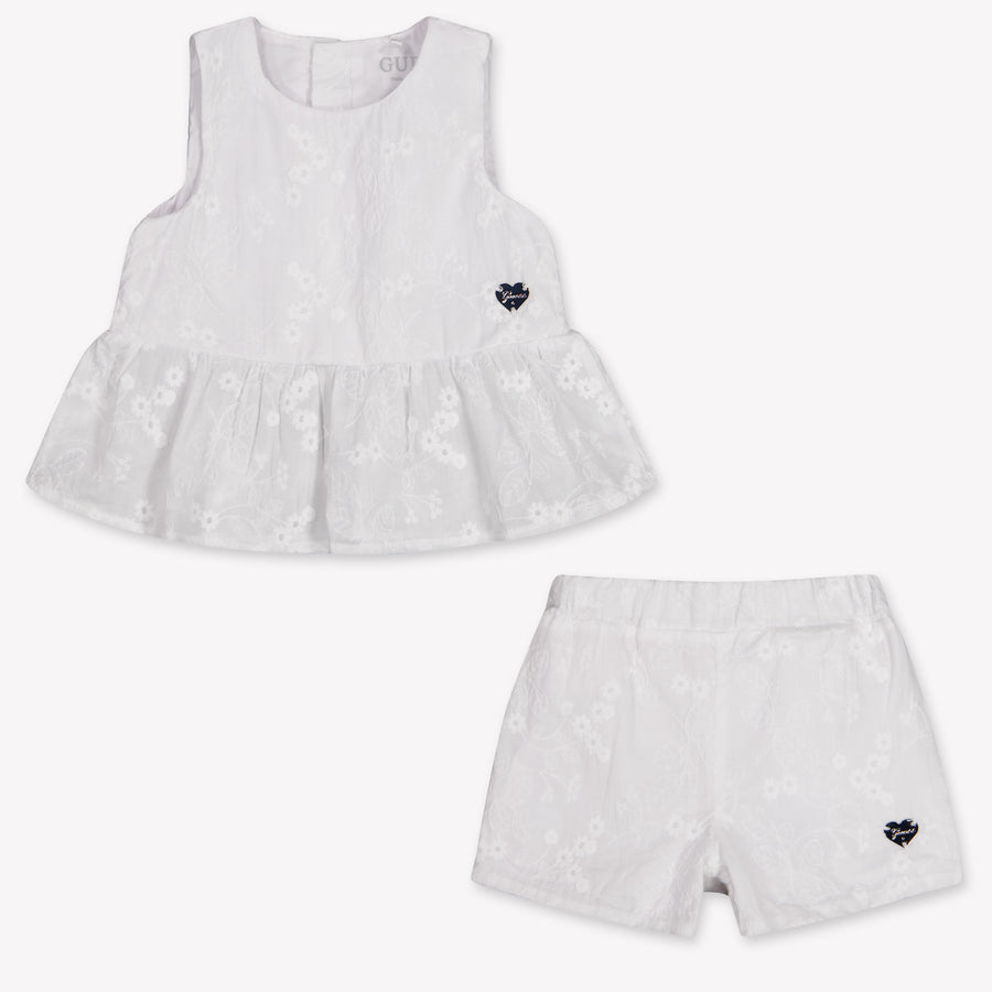 Guess bebe Chicas Establecer en Blanco