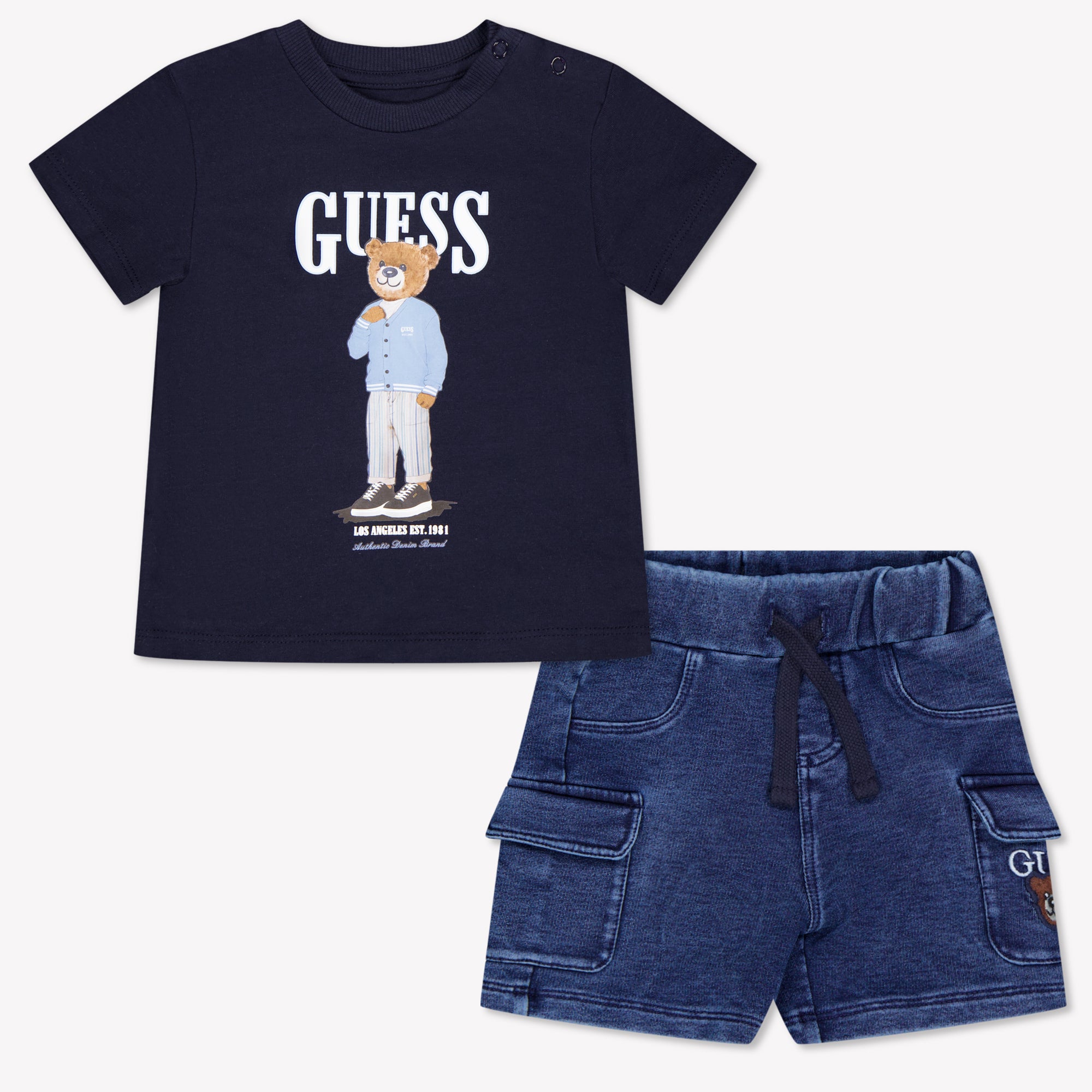 Guess bebe Chicos Establecer en Navy