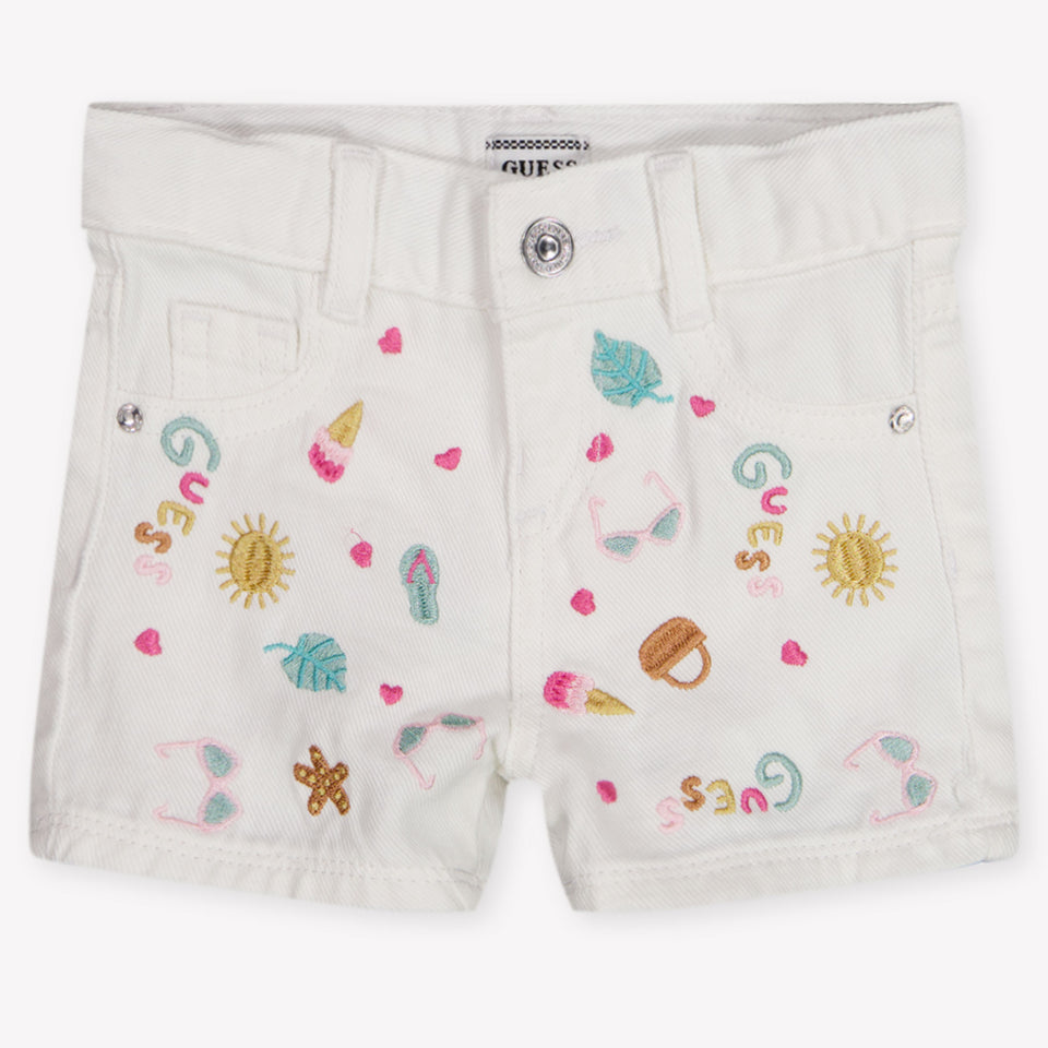 Guess Baby Girls Shorts In Pink
