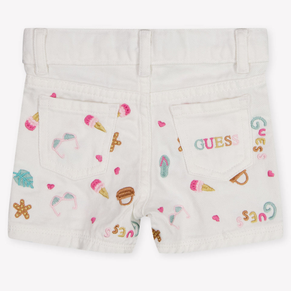 Guess Baby Girls Shorts In Pink