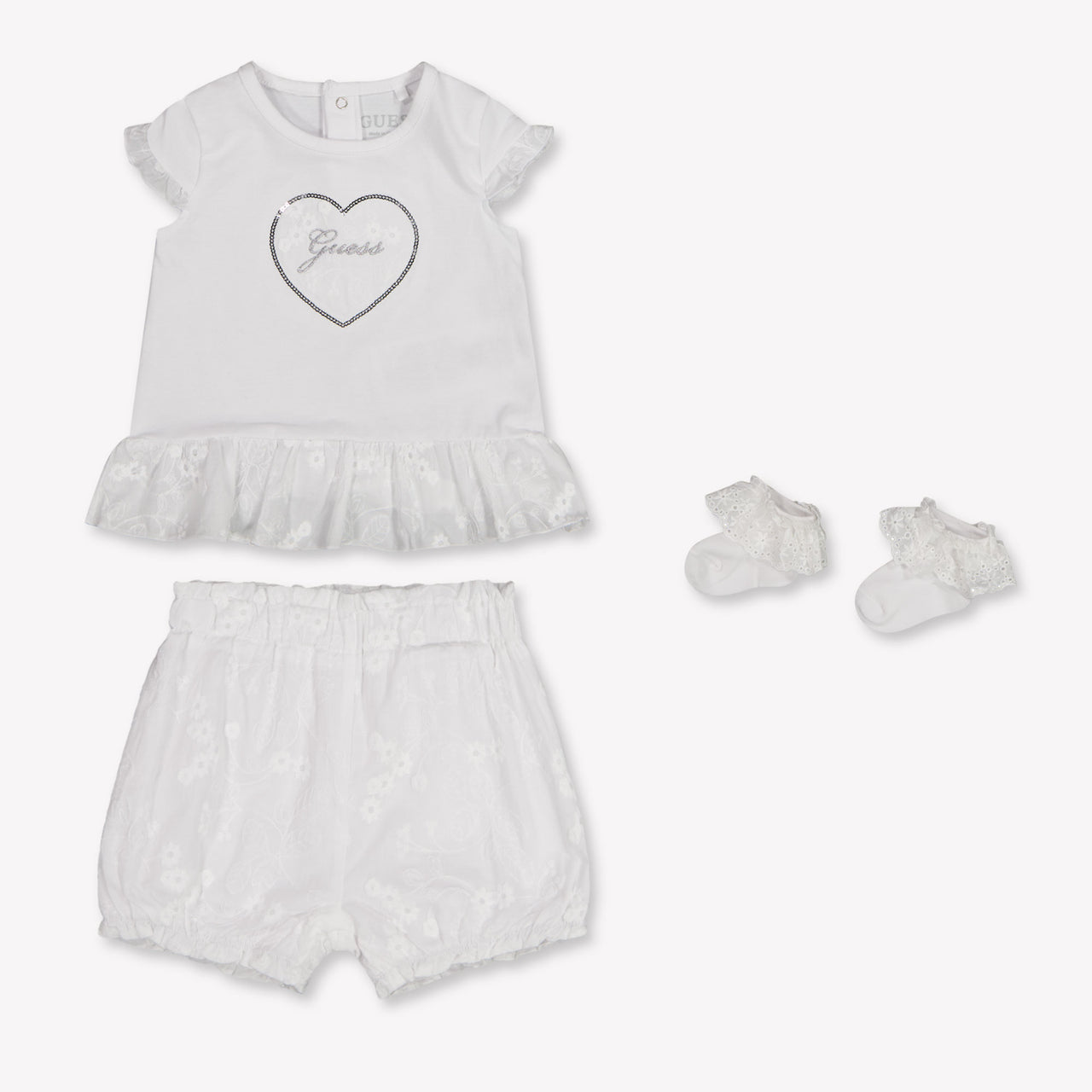 Guess bebe Chicas Establecer en Blanco