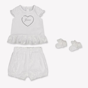 Guess bebe Chicas Establecer en Blanco