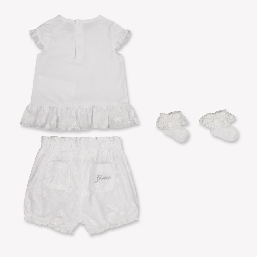 Guess bebe Chicas Establecer en Blanco