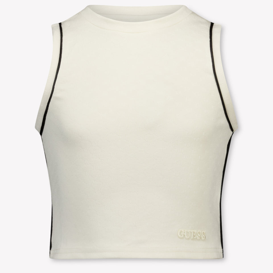 Guess Kids Girls T-Shirt In OffWhite