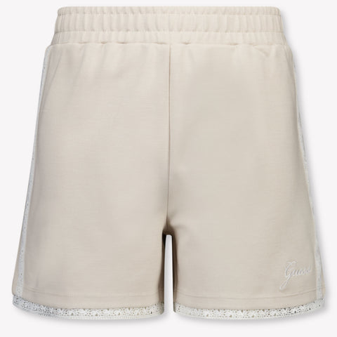 Guess Bambini Ragazze Pantaloncini dentro Beige Chiaro